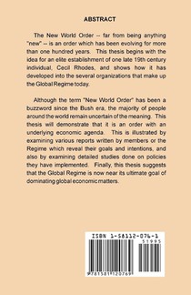 The New World Order achterzijde