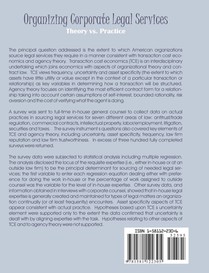 Organizing Corporate Legal Services achterzijde