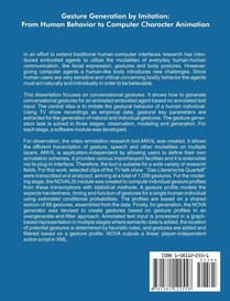 Gesture Generation by Imitation achterzijde