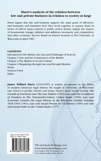 Law and Markets in United States History achterzijde