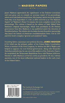 Journal of the Federal Convention Kept by James Madison achterzijde