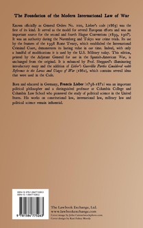 Instructions for the Government of Armies of the United States in the Field achterzijde
