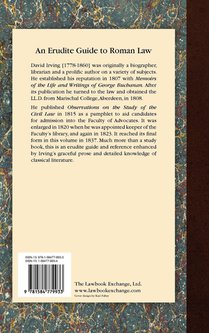 An Introduction to the Study of the Civil Law achterzijde
