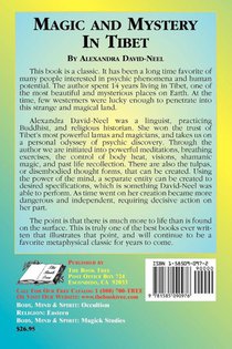 Magic and Mystery in Tibet achterzijde