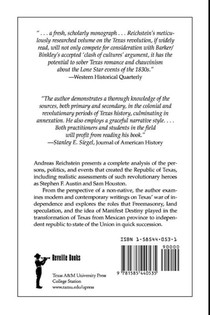 Rise Of The Lone Star: The Making Of Texas achterzijde