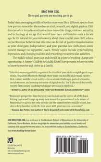 A Parents' Guide to the Middle School Years achterzijde