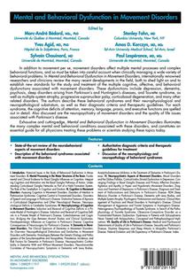 Mental and Behavioral Dysfunction in Movement Disorders achterzijde