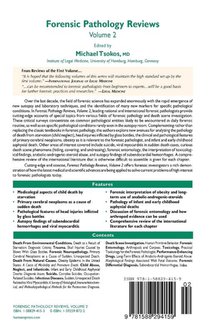 Forensic Pathology Reviews Vol 2 achterzijde