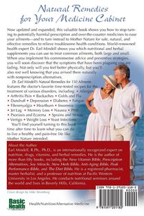 Dr. Earl Mindell's Natural Remedies for 150 Ailments achterzijde