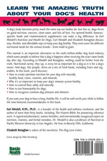 Dr. Earl Mindells Nutrition and Health for Dogs achterzijde