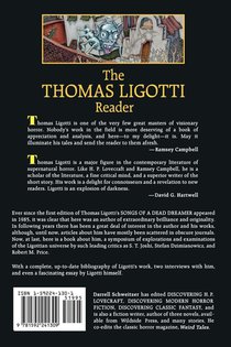 The Thomas Ligotti Reader achterzijde