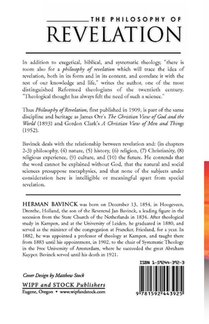 Philosophy of Revelation achterzijde