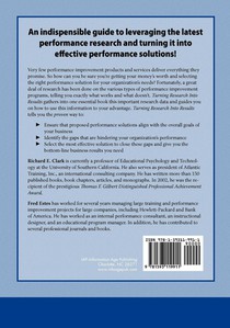 Turning Research Into Results achterzijde