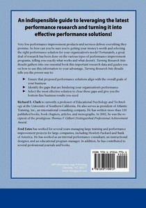 Turning Research Into Results - A Guide to Selecting the Right Performance Solutions (PB) achterzijde