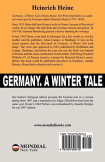 Germany. A Winter Tale (Bilingual achterzijde