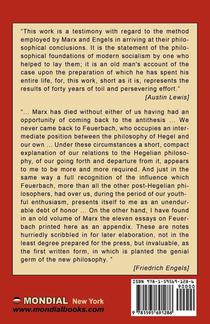 Feuerbach - The Roots of the Socialist Philosophy. Theses on Feuerbach achterzijde
