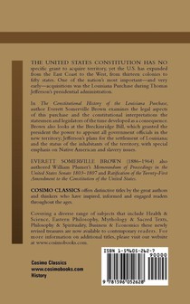 The Constitutional History of the Louisiana Purchase achterzijde
