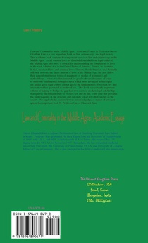 Law and Criminality in the Middle Ages achterzijde