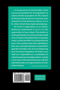 Interrogations into Italian-American Studies achterzijde