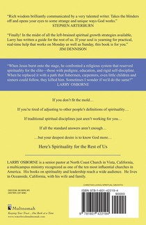 Spirituality for the Rest of Us (With Discussion Guide) achterzijde