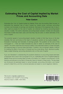 Estimating the Cost of Capital Implied by Market Prices and Accounting Data achterzijde