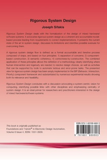 Rigorous System Design achterzijde