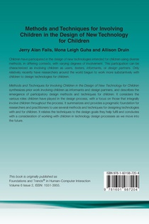 Methods and Techniques for Involving Children in the Design of New Technology for Children achterzijde