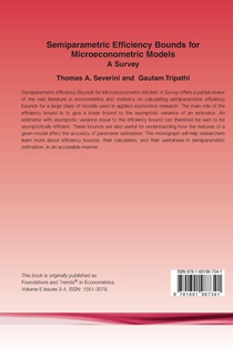 Semiparametric Efficiency Bounds for Microeconometric Models achterzijde