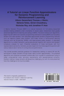 A Tutorial on Linear Function Approximators for Dynamic Programming and Reinforcement Learning achterzijde