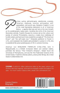 The Autobiography of Benjamin Franklin achterzijde