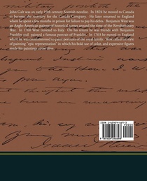 The Life, Studies, and Works of Benjamin West achterzijde