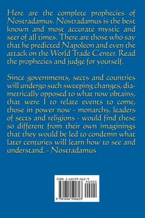 The Complete Prophecies of Nostradamus achterzijde