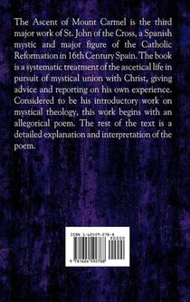 Ascent of Mount Carmel achterzijde