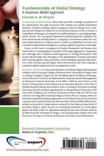 Fundamentals of Global Strategy: A Business Model Approach achterzijde