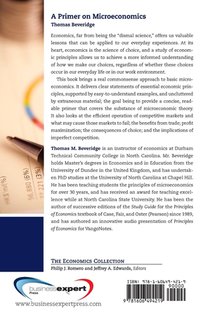 A Primer on Microeconomics achterzijde