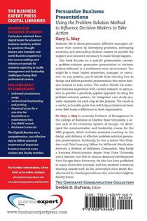 Persuasive Business Presentations achterzijde