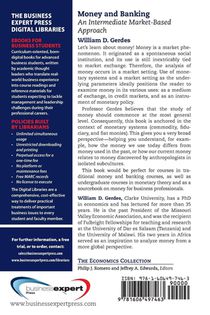 Money and Banking: A Monetary Systems and Markets Perspective achterzijde