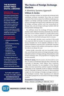 The Basics of Foreign Exchange Markets achterzijde
