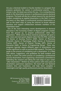 Completing a Professional Practice Dissertation achterzijde