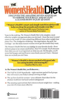 The Women's Health Diet achterzijde