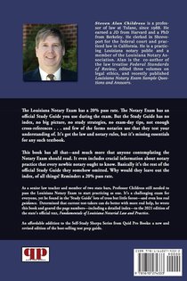 Louisiana Notary Exam Sidepiece to the 2021 Study Guide achterzijde