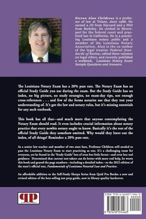 Louisiana Notary Exam Sidepiece to the 2022 Study Guide achterzijde