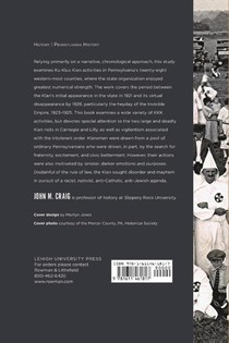 The Ku Klux Klan in Western Pennsylvania, 1921–1928 achterzijde