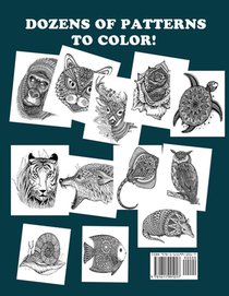 Adult Coloring Book: Stress Relieving Designs achterzijde