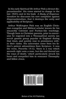 A Study of Dispensationalism achterzijde