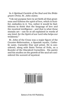 A Spiritual Canticle of the Soul and the Bridegroom Christ achterzijde