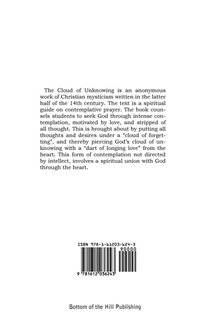 The Cloud of Unknowing achterzijde