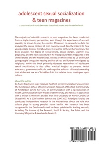 Adolescent Sexual Socialization and Teen Magazines achterzijde