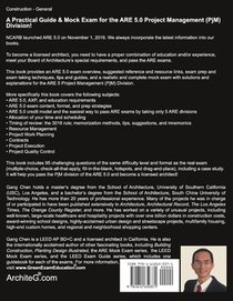 Project Management (PjM) ARE 5.0 Mock Exam (Architect Registration Examination) achterzijde