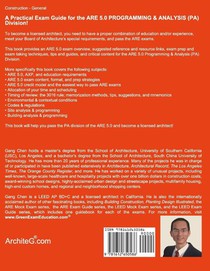 Programming & Analysis (PA) ARE 5.0 Exam Guide (Architect Registration Examination), 2nd Edition achterzijde